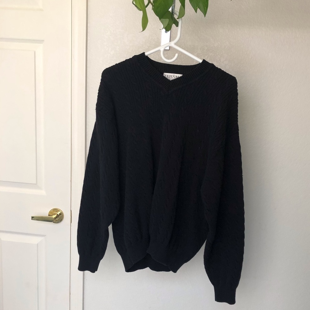 Tehama Clint Men’s Black Heavy Knit Sweater